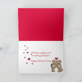 バレンタインチョコレート シーズンカード (内部)