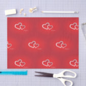 バレンタインティッシュペーパー 薄葉紙 (クラフト)