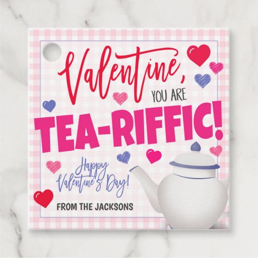 バレンタインティーギフトラベル フェイバータグ (正面)