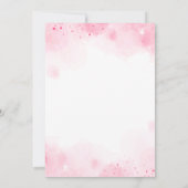 バレンタインティーパーティーの誕生日の招待 招待状 (裏面)