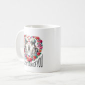 バレンタインテーマスケルトンinラブ コーヒーマグカップ (正面左)