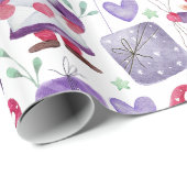 バレンタインテーマ格言パターン ラッピングペーパー (ロールコーナー)