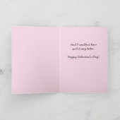 バレンタインデおもしろいーのかわいいお菓子ハート シーズンカード (内部)