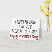 バレンタインデおもしろいー夫は贈り物を十分に カード (黄色い花)