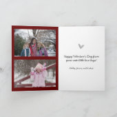バレンタインデイのかわいいレディバグ2枚の写真 シーズンカード (内部)