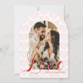 バレンタインデイアーチカスタムフォトカード 招待状 (正面)