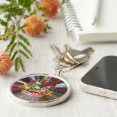 バレンタインデイアートプリント キーホルダー (側面)