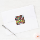 バレンタインデイアートプリント スクエアシール (封筒)