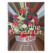 バレンタインデイアートプリント ノートブック (正面)