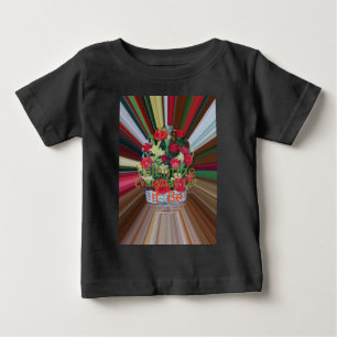バレンタインデイアートプリント ベビーTシャツ