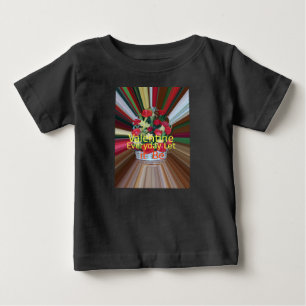 バレンタインデイアートプリント ベビーTシャツ