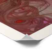 バレンタインデイウィメンガウンアールデコプリント ポスター (角)