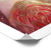 バレンタインデイウーマンアールデコクラウンプリント ポスター (角)