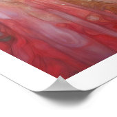 バレンタインデイウーマンアールデコレッドヘッドプリント ポスター (角)