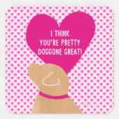 バレンタインデイエロードゴネラ素晴らしベル スクエアシール (正面)