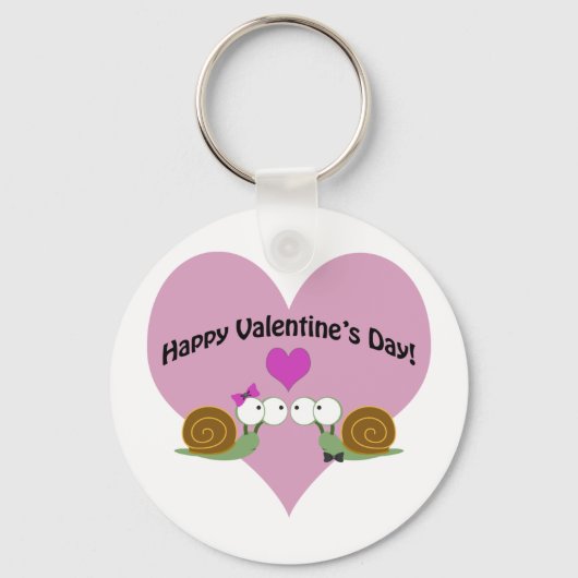 バレンタインデイカタツムリ キーホルダー (正面)