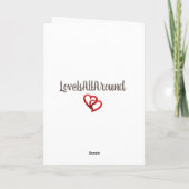 バレンタインデイカードの妻のために カード (裏面)