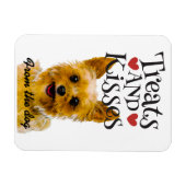 バレンタインデイカードトリートとキス冷蔵庫 マグネット (横)