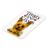 バレンタインデイカードトリートとキス冷蔵庫 マグネット (左側)