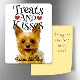 バレンタインデイカードトリートとキス冷蔵庫 マグネット