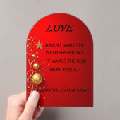 バレンタインデイカード アクリル招待状 (インサイチュ (ポータブル))