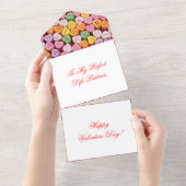 バレンタインデイカード オールインワン招待状 (貼ってはがせる)