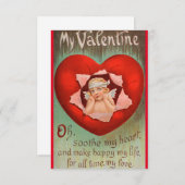 バレンタインデイカード サンキューカード (正面/裏面)