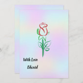 バレンタインデイカード シーズンカード (正面/裏面)