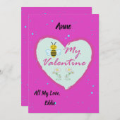 バレンタインデイカード シーズンカード (正面/裏面)