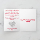 バレンタインデイカード シーズンカード (内部)