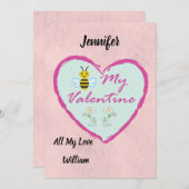 バレンタインデイカード シーズンカード (正面/裏面)