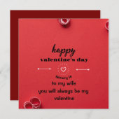 バレンタインデイカード シーズンカード (正面/裏面)