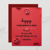 バレンタインデイカード シーズンカード (正面/裏面)