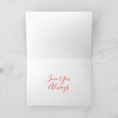 バレンタインデイカード シーズンカード (内部)