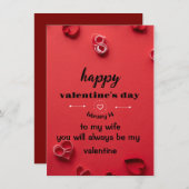 バレンタインデイカード シーズンカード (正面/裏面)