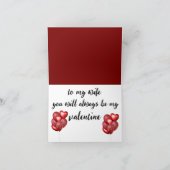 バレンタインデイカード シーズンカード (内部)