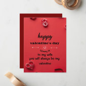 バレンタインデイカード ノートカード (正面/裏面インサイチュ)