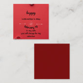 バレンタインデイカード ノートカード (正面/裏面)