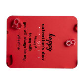 バレンタインデイカード マグネット (横)