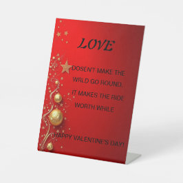 バレンタインデイカード 台座サイン