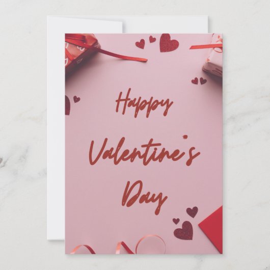 バレンタインデイカード 招待状 (正面)