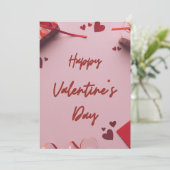 バレンタインデイカード 招待状 (スタンド正面)