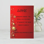 バレンタインデイカード 招待状 (スタンド正面)