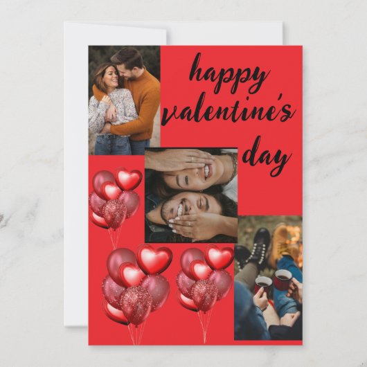 バレンタインデイカード 招待状 (正面)