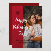 バレンタインデイカード 招待状 (正面/裏面)