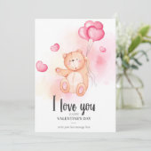 バレンタインデイカード 招待状 (スタンド正面)