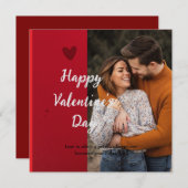 バレンタインデイカード 案内状 (正面/裏面)