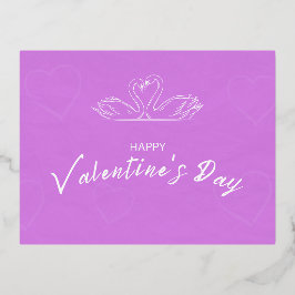 バレンタインデイカード 箔シーズンポストカード