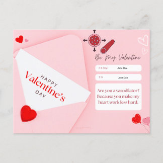 バレンタインデイカード – 薬理学関連1 ポストカード
