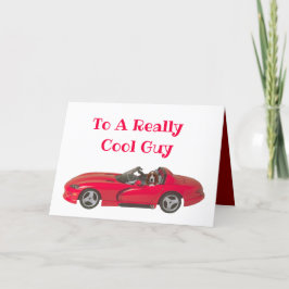 バレンタインデイカード（赤スポーツカー&バスセット付） カード